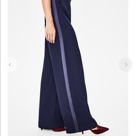 Boden Hexham Jumpsuit in navy - Picture 4 of 11